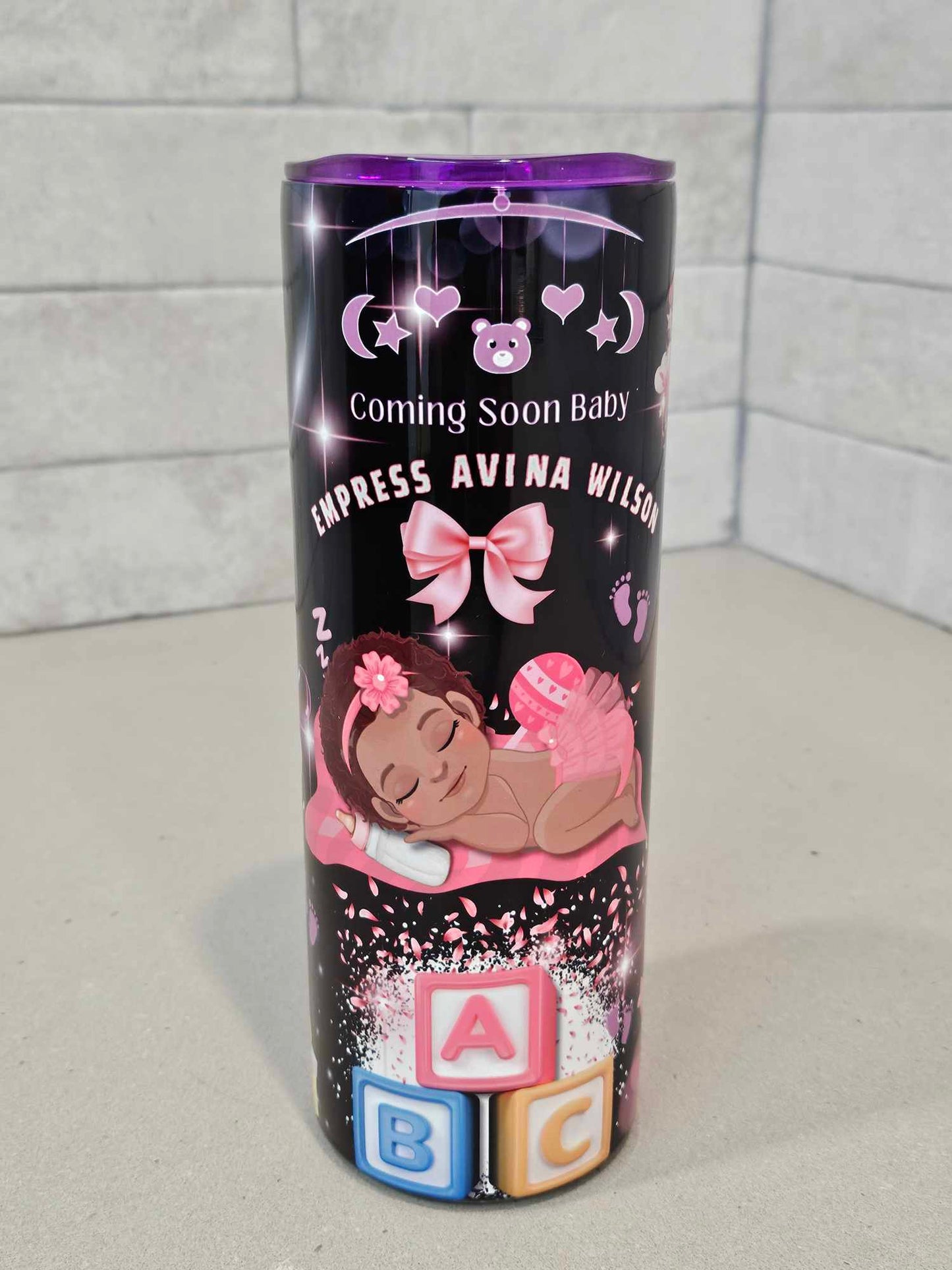 BABY SHOWER TUMBLER (Personalization) 20oz