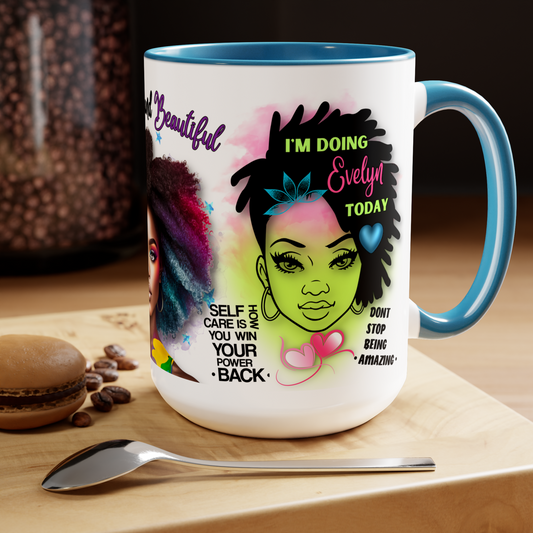 COLORFULL AND BEAUTIFUL (Personalized) 15oz Coffee mug