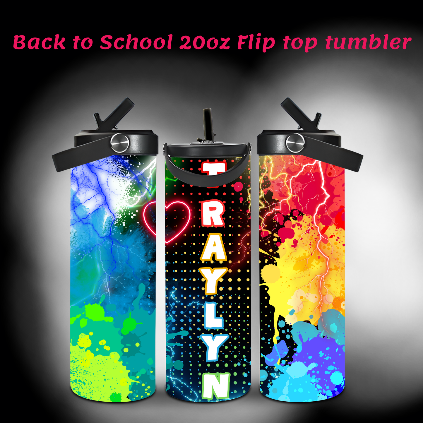 BACK TO SCHOOL (20oz FLIP TOP) TUMBLERS