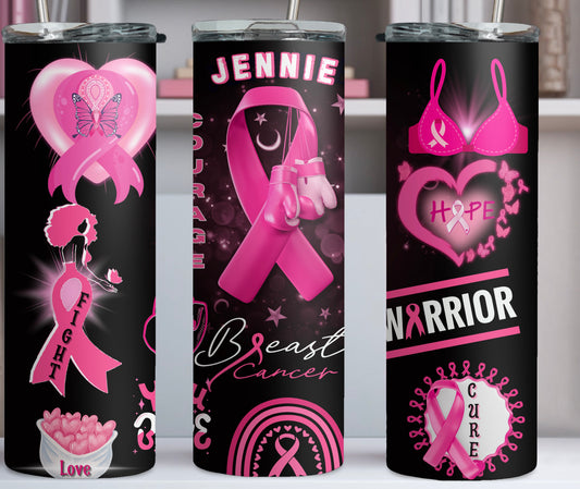 BREAST CANCER (Personalized) 20oz Tumbler