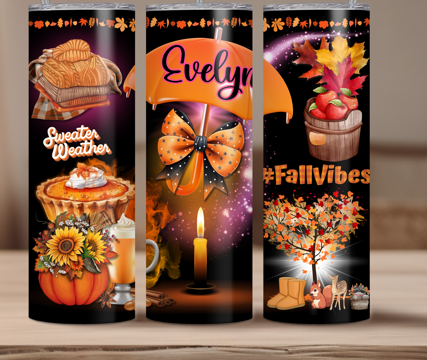 FALL VIBES (20oz Personalized Tumbler)