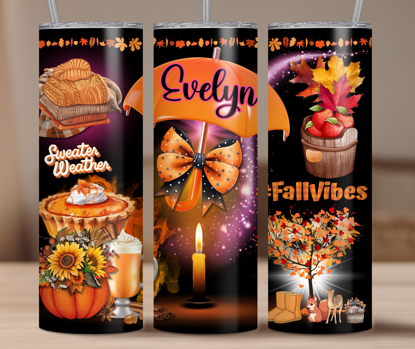 FALL VIBES (20oz Personalized Tumbler)