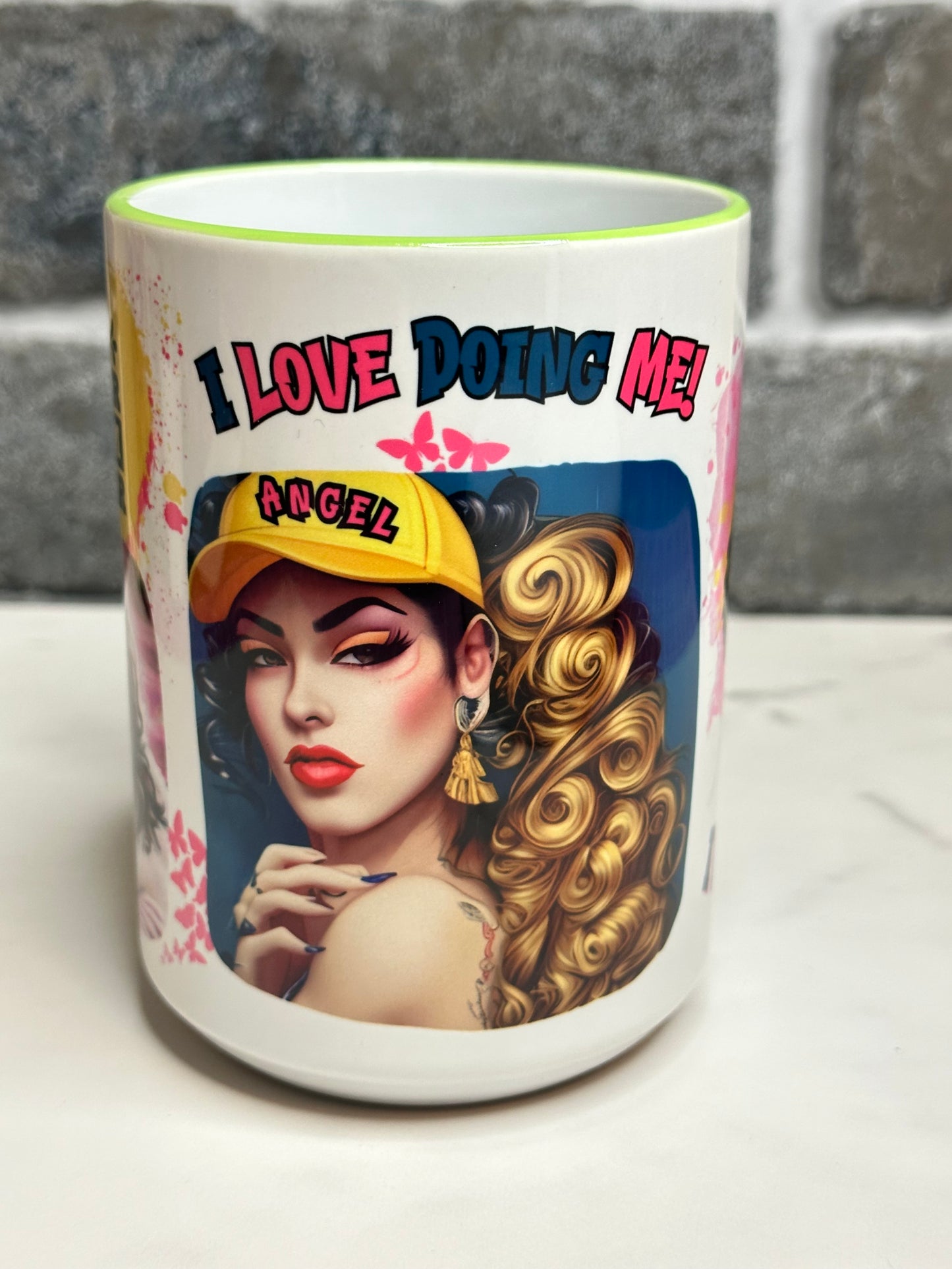 LOVE DOING ME (Personalized) 15 ounce ceramic mug