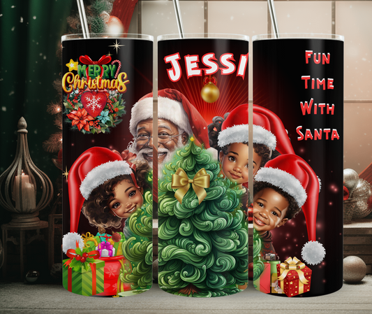 FUN TIME WITH SANTA (Personalized) 20oz Tumbler