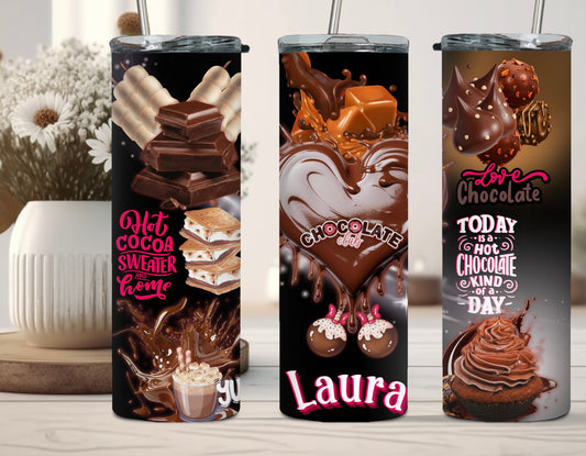 CHOCOLATE CLUB TUMBLER (Personalized) 20oz