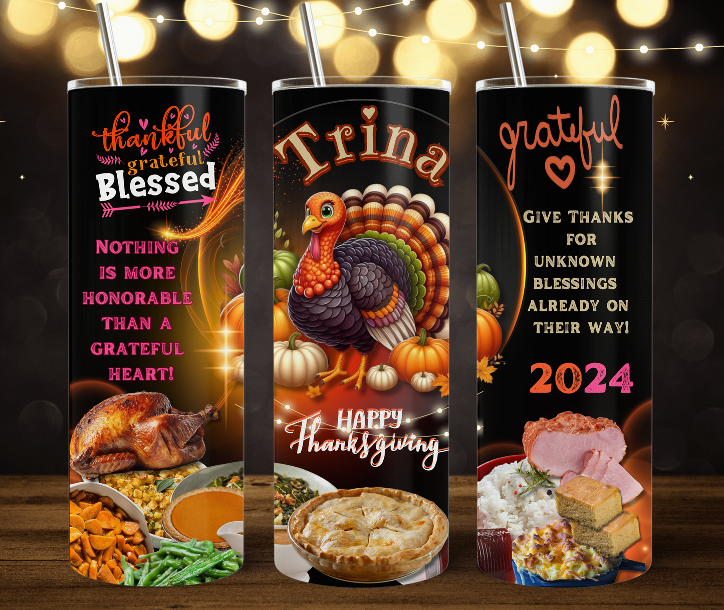 THANKFUL (20oz Personalized Tumbler)