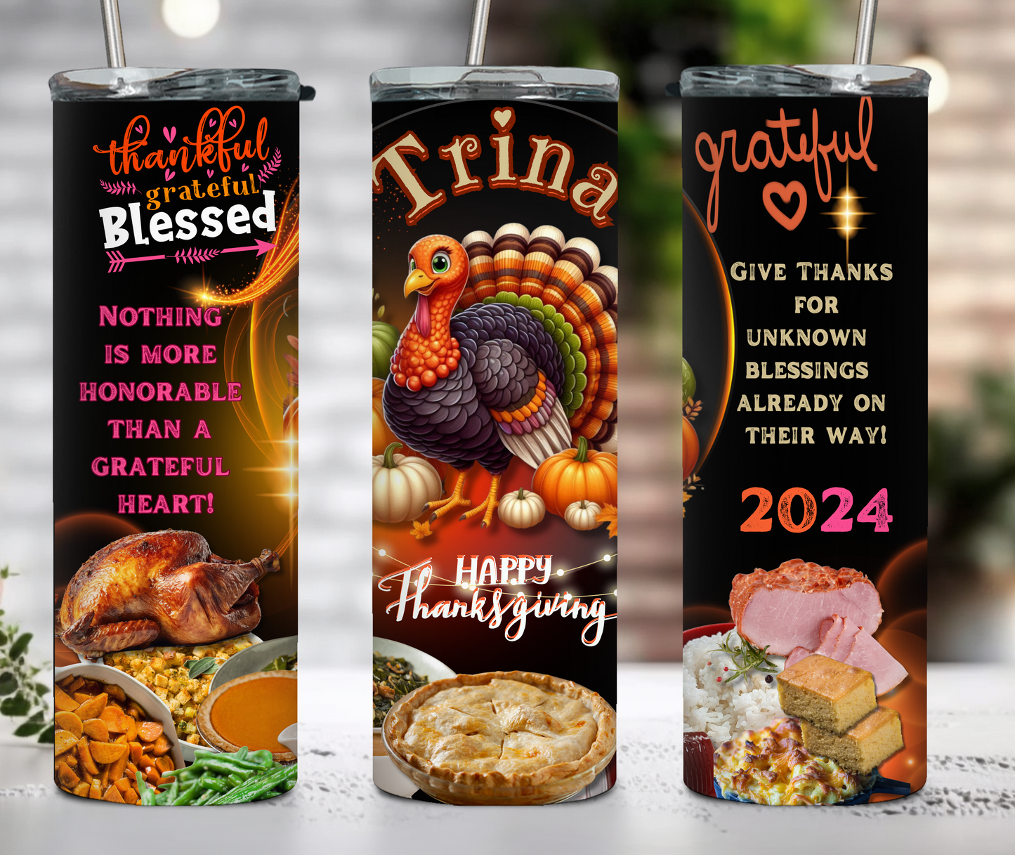 THANKFUL (20oz Personalized Tumbler)