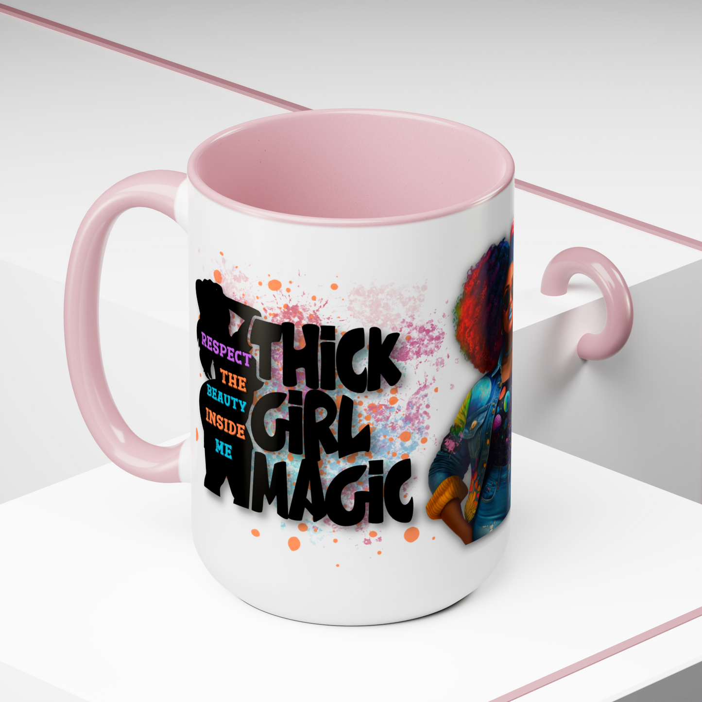 THICK GRIL MAGIC MUG (Personalized) 15oz